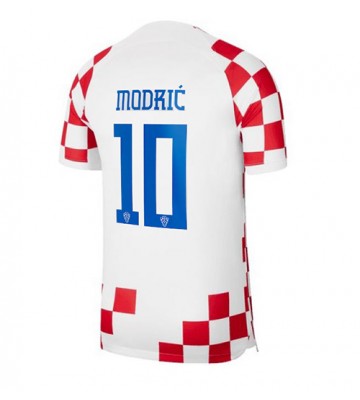 Lacne Muži Futbalové dres Chorvátsko Luka Modric #10 MS 2022 Krátky Rukáv - Domáci